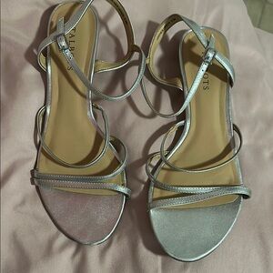 Talbots Silver Strappy Sandals